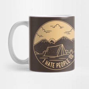 I Hate People Camping Hiking & Outdoors Mug